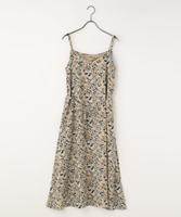 花柄ミディワンピース