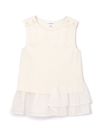 ASSYMME RUFFLE HEM TOPS/ホワイト(031)