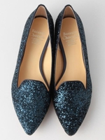 BFC ポインテッドオペラフラット/グリッター/NAVY