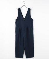 Vネックサロペット