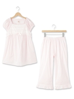 narue(ナルエー) コットンジャガード゛レーシーフリル上下ナイティ/ライトブルー(191)