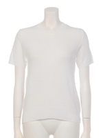 【BED&BREAKFAST】SMOOTH KNIT Crew neck/WHITE