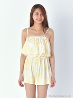 【ベネトン】タイダイ柄コンビネゾン/YL