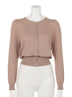 １４ＧＵＶケアクルーネックカーディガン/カーキ