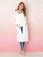 カットルーズロングカーデ/L/PUR