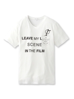 ◆メガネプリントTシャツ/ホワイト(001)