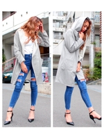 【ANAP】ダブルフェイスコーディガン/NVY