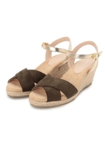 クロスメタルストラップサンダル/ブルー(092)