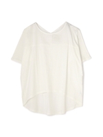 コットン前後差ドルマンカットソー/ブラック(010)