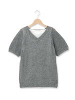 タンクトップ+ニットプルオーバー/イエロー(032)