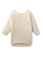 ラメ混ドルマンニットプルオーバー/ベージュ(052)