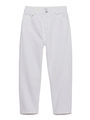 8分丈ソフトデニムパンツ/WHT