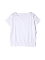 UVカットスーピマ天竺Vネックカットソー/カーキ(180)