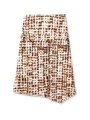 [L]テクスチャープリントアシメラインスカート/キャメル(141)