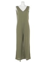 【chille anap】BACKサテンリボンオールインワン/GRY