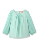 タックプリーツデザインプルオーバー/ライトグリーン(021)