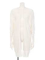 ドルマンロングカーディガン/ホワイト