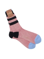 パネルボーダーソックス/ワインレッド(363)