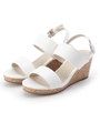 ベルテッドウェッジサンダル/オフホワイト(003)