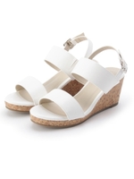 ベルテッドウェッジサンダル/オフホワイト(003)
