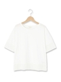 裾・袖口レースTシャツ/ホワイト系(002)