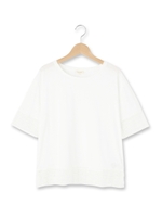 裾・袖口レースTシャツ/ホワイト系(002)
