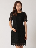 【カタログ掲載】総レースワンピ/ピンク