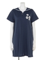 エンブレムバッジセーラーワンピース/トップグレー