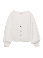 コンパクトビジューカーディガン/ORG