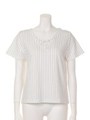 ピンストライプTOPS/WH/BLK