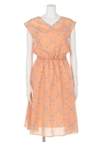 フラワーチェックOP/ORANGE