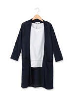 ブラウス+ロングカーディガン/レモンイエロー(031)