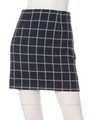 格子チェックタイトミニスカート/ネイビー