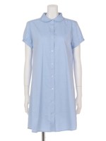 【F i.n.t】マリンカラーシャツワンピース/LIGHT BLUE