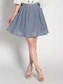 ハートフレアスカート/ブルー