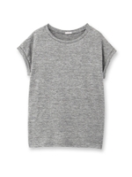 リネンストレッチフレンチTシャツ/オフホワイト(003)