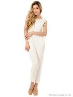 レース×カットオールインワン/WHITE