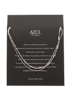 【AZUL by moussy】メタルチェーン2連アンクレット(CARD)/SLV