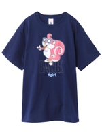 【X-girlxODDJOB】CURLY S/S BIG TEE/ネイビー
