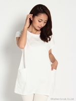 サイドポケットチュニック/グレー