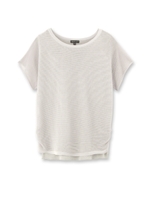 シアーレイヤードプルオーバー/ブラック(019)