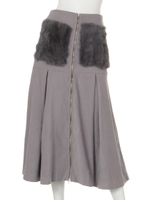 ポケットファーマキシスカート/Gray