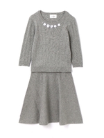 FLAIR KNIT SET UP/グレー(020)
