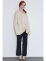 FRAYED HEM COURDUROY PT/NAVY