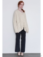 FRAYED HEM COURDUROY PT/NAVY
