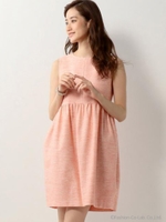 JPWG カラーツイード フィット＆フレア ワンピース/Pink