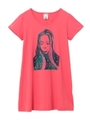 RAINBOW FACE S/S TEE DRESS/ピンク