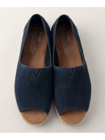 TOMS(トムズ) オープントウフラット/Navy