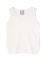 《BLANCHIC》アゼノースリーブニット/ホワイト(030)