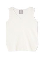 《BLANCHIC》アゼノースリーブニット/ホワイト(030)